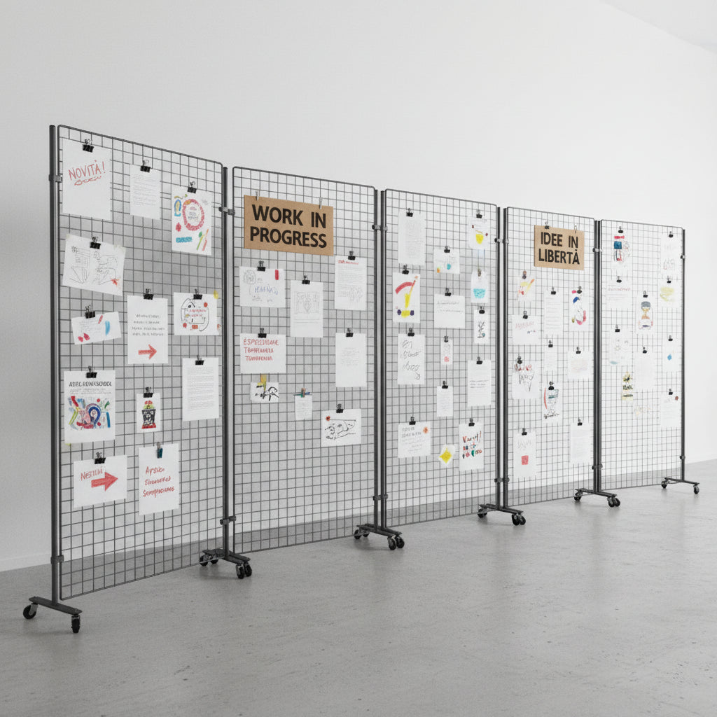 Griglia espositiva su ruote MD-GRR20