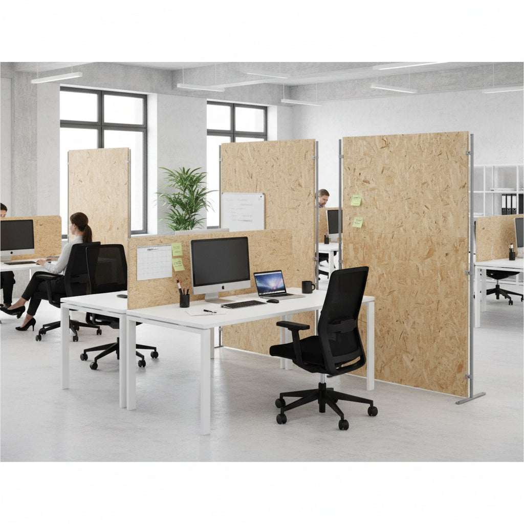 EXPOX Full Root | Pannello in Legno OSB Tutta Altezza con piedi a terra Eco-Design