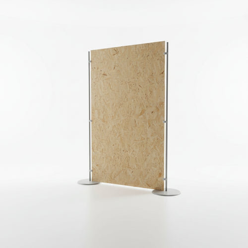 EXPO Full Trunk | Pannello in Legno OSB Tutta Altezza con Piantane Circolari Eco-Design