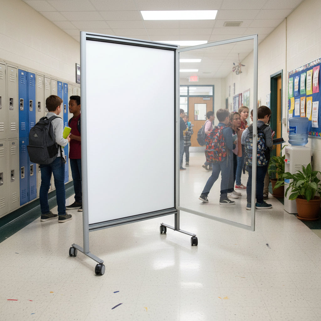 Bacheca autoportante su ruote MD-ALBAM-D2R