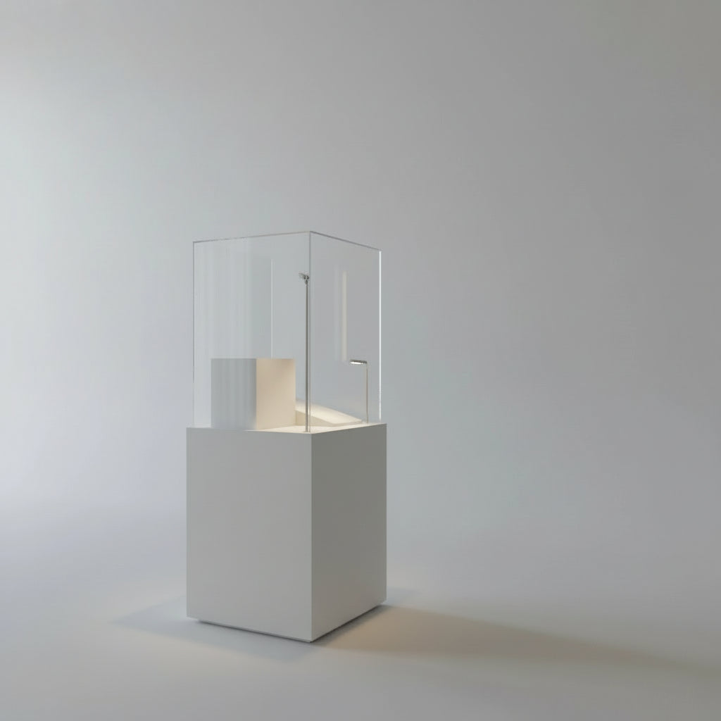 MD-VTT60 Vetrina espositiva ad isola linea THECA