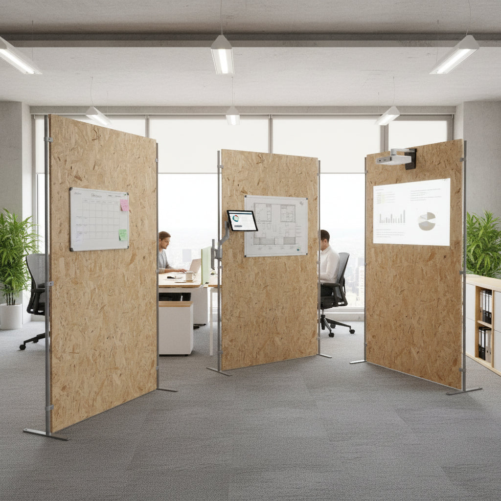 EXPOX Full Root | Pannello in Legno OSB Tutta Altezza con piedi a terra Eco-Design