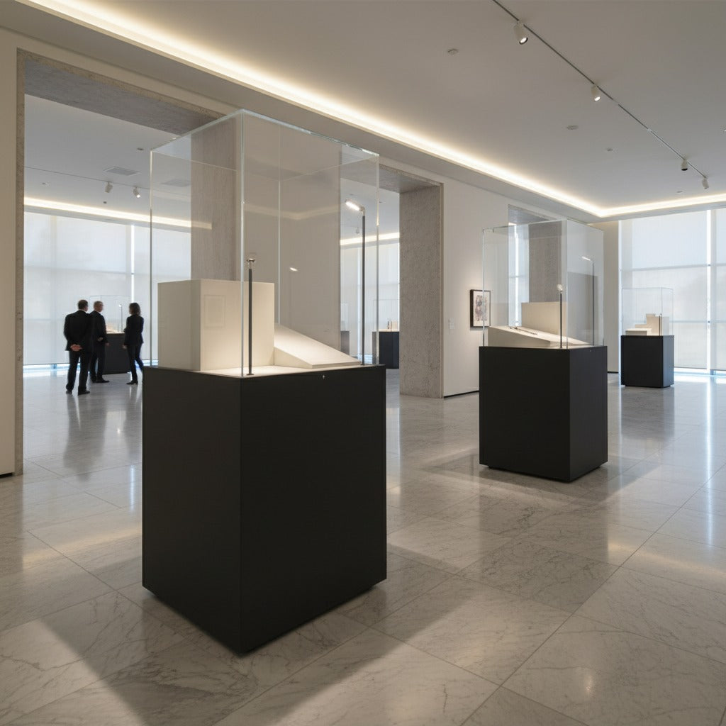 MD-VTT60 Vetrina espositiva ad isola linea THECA