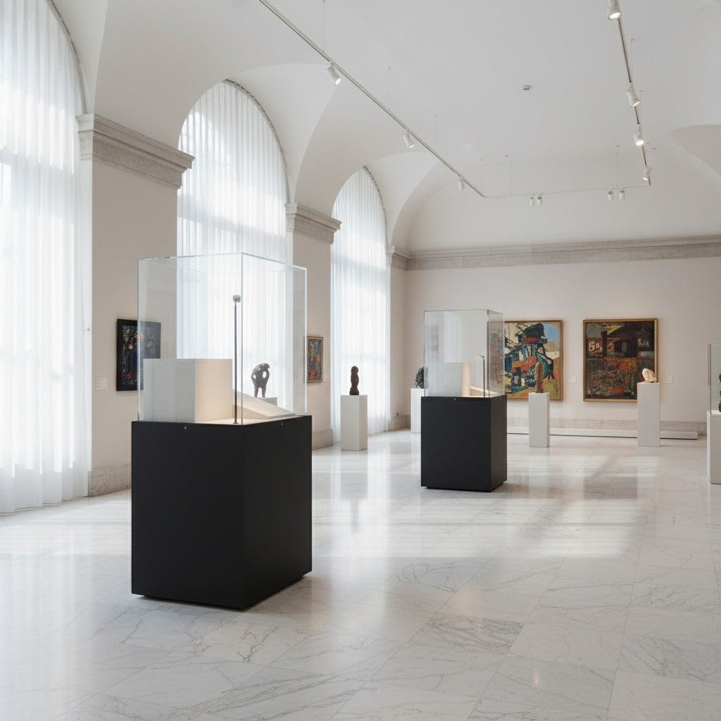 MD-VTT60 Vetrina espositiva ad isola linea THECA