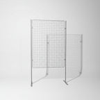 Pannello con Griglia metallica  per esposizione quadri e opere d'arte in mostre e gallerie.